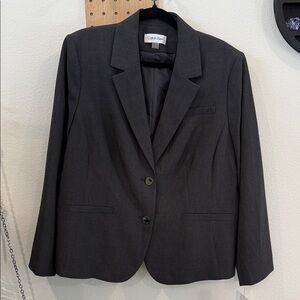 Calvin Klein Women's Charcoal Blazer